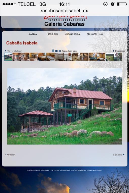 Cabanas Santa Isabel Villa Refugio Eksteriør bilde